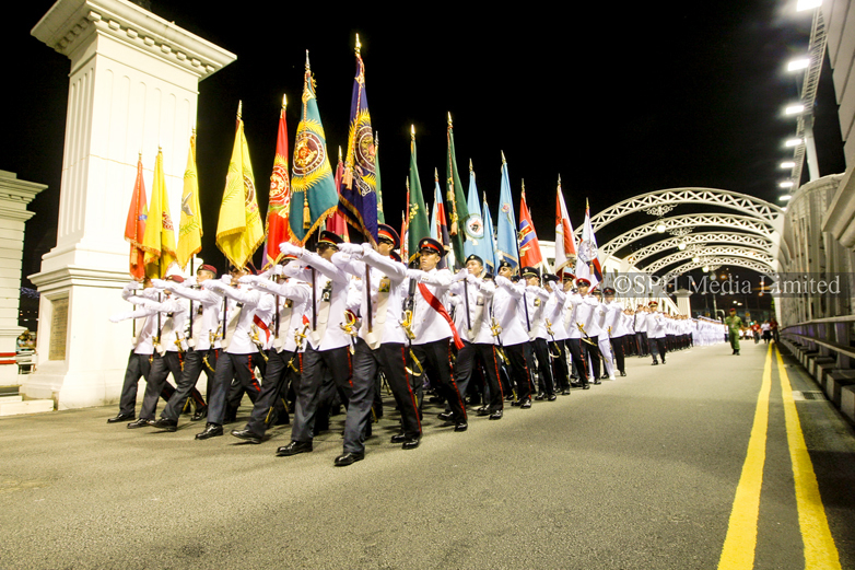 Colours Party Marching Along the Anderson Bridge 2009-My Sg Memories