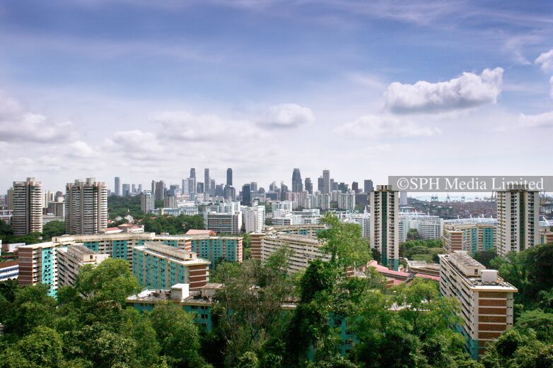 View of Telok Blangah and CBD from Mount Faber 2004