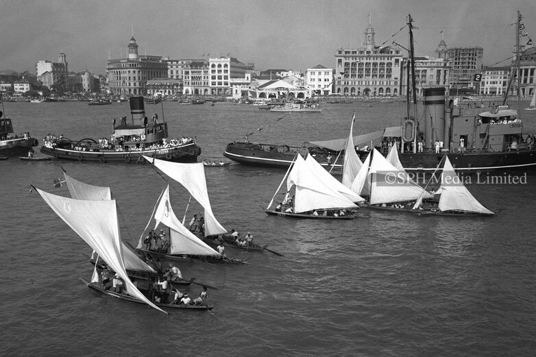 Boat Racing in the Singapore River 1953-My Sg Memories