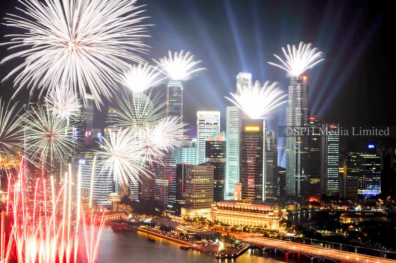 NDP Fireworks at the Ritz-Carlton Hotel 2011-My Sg Memories