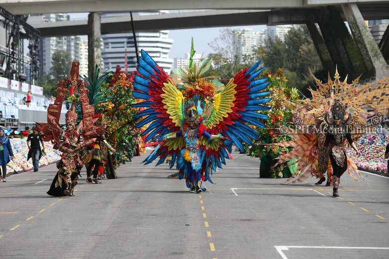 Outfits at Chingay from 19 Countries 2015-My Sg Memories
