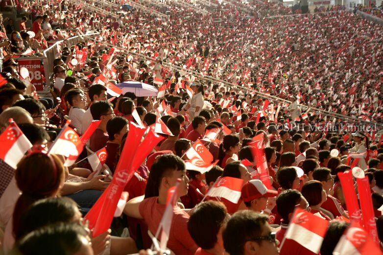 Spectators at National Day Parade 2016-My Sg Memories