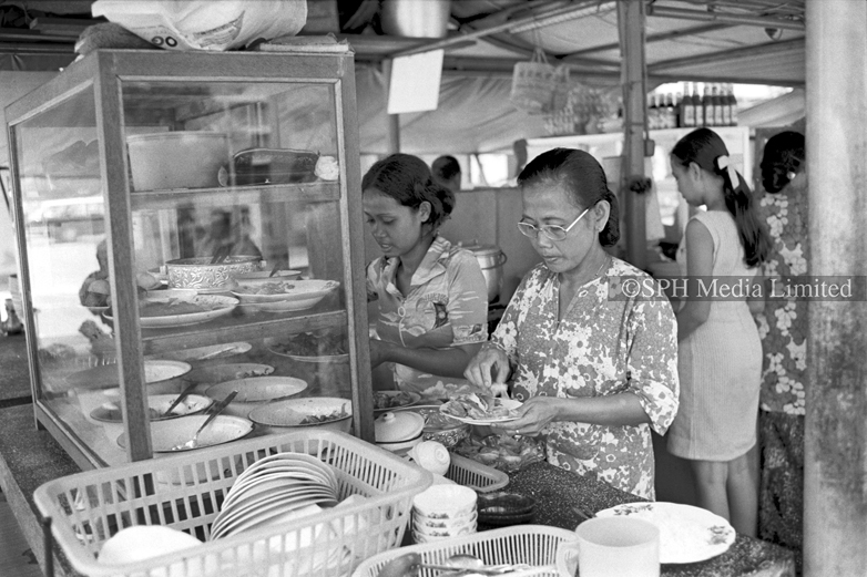 Muslim Food Stall at Outram Road Hawker Centre 1975-My Sg Memories
