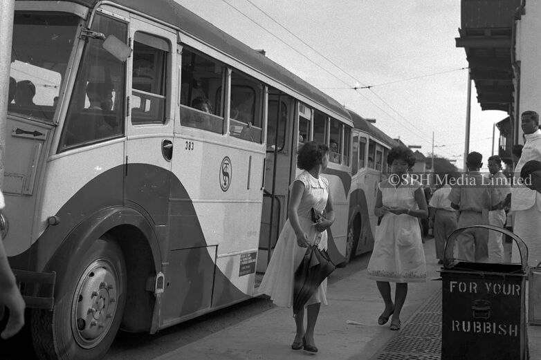 Singapore Traction Company Bus in the 1950s 1956-My Sg Memories