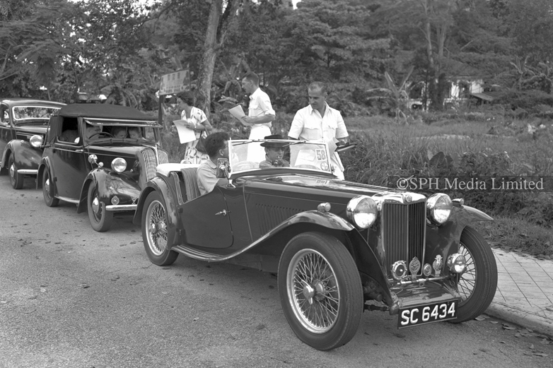 Singapore Motor Club Rally at Orchard Road 1950-My Sg Memories