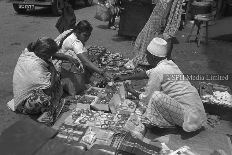 Street Vendor Selling Bangles 1952