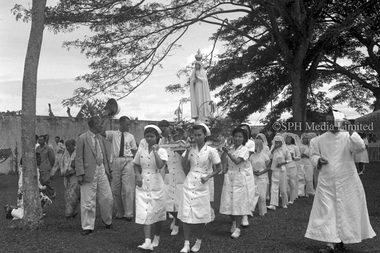 Catholic Ceremony at St Joseph Church 1950-My Sg Memories