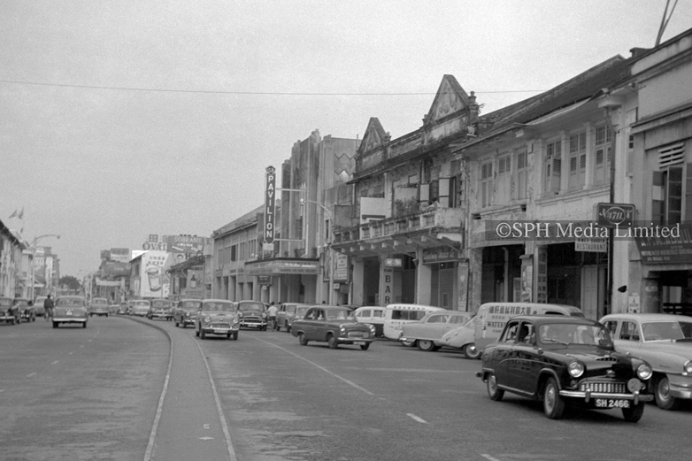 Traffic at Orchard Road 1958-My Sg Memories