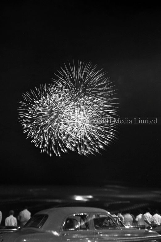 Merdeka Fireworks at Former Kallang Airport 1957-My Sg Memories