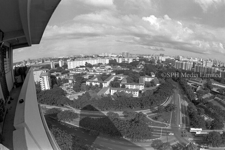 View from Old SIT Flats at Temple Ave 1983-My Sg Memories