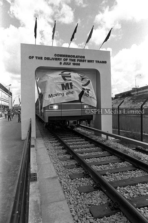 Commemorating the Delivery of the First MRT Trains 1986-My Sg Memories
