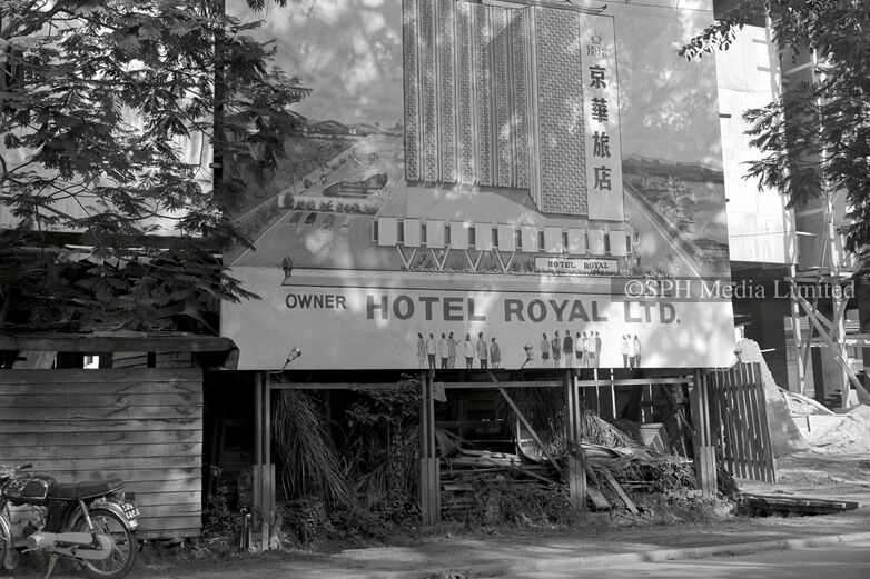 Construction of Hotel Royal at Newton Road 1970-My Sg Memories