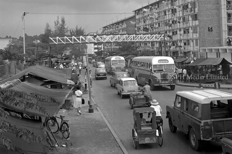 A Street Scene Along Tiong Bahru Road 1967-My Sg Memories