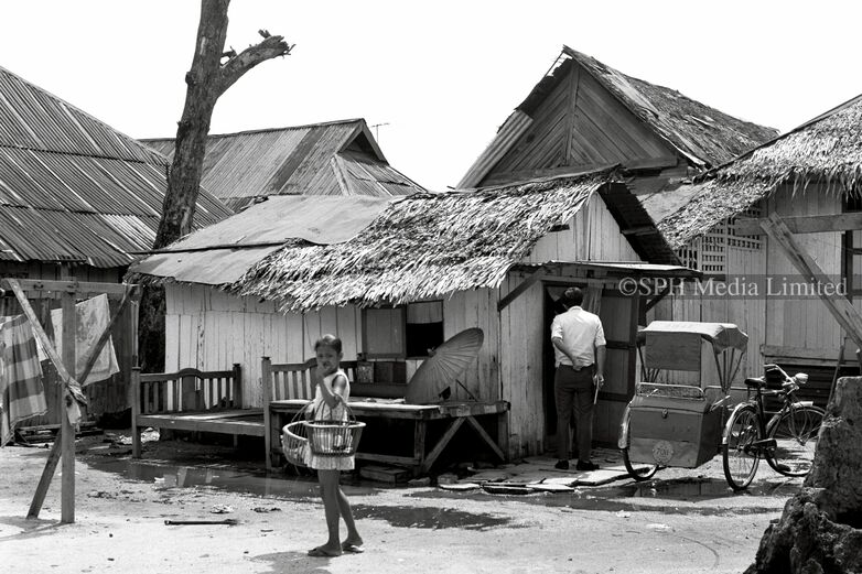 Malay Kampung at Jalan Alsagoff in Geylang Serai 1970-My Sg Memories