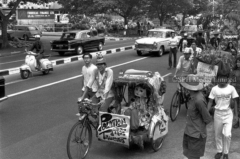 NUS Trishaw Pageant 1973-My Sg Memories