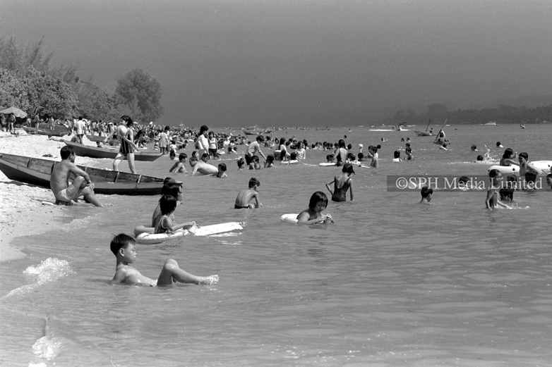Swimming Paradise at Changi Beach 1973-My Sg Memories
