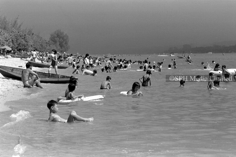 Swimming Paradise at Changi Beach 1973-My Sg Memories