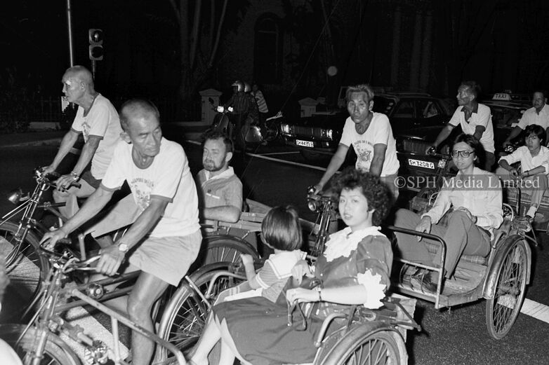 Trishaw Ride at Singapore Cultural Theatre 1982-My Sg Memories