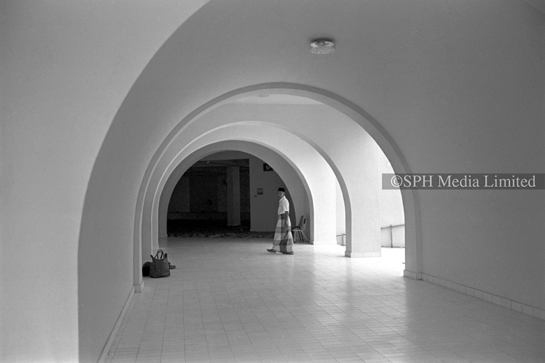 Muslim Man in Al-Ansar Mosque at Bedok 1981-My Sg Memories