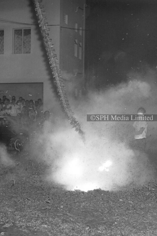 Firecracker Debris Filled the Streets on Yuan Xiao 1965-My Sg Memories