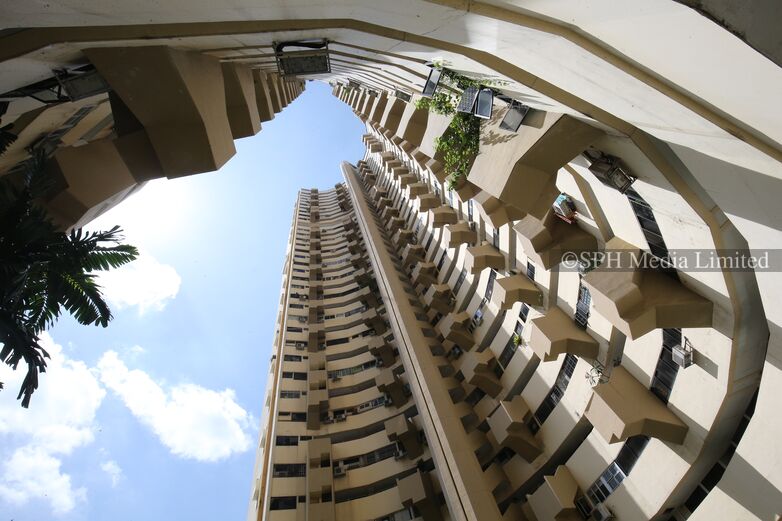 View of Pearl Bank Apartments from Ground Floor 2018