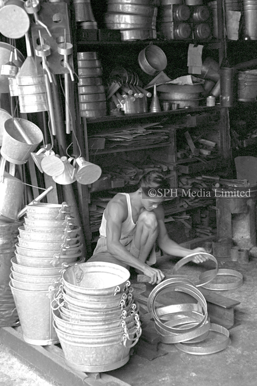 A Tinsmith Shop on Temple Street 1953-My Sg Memories