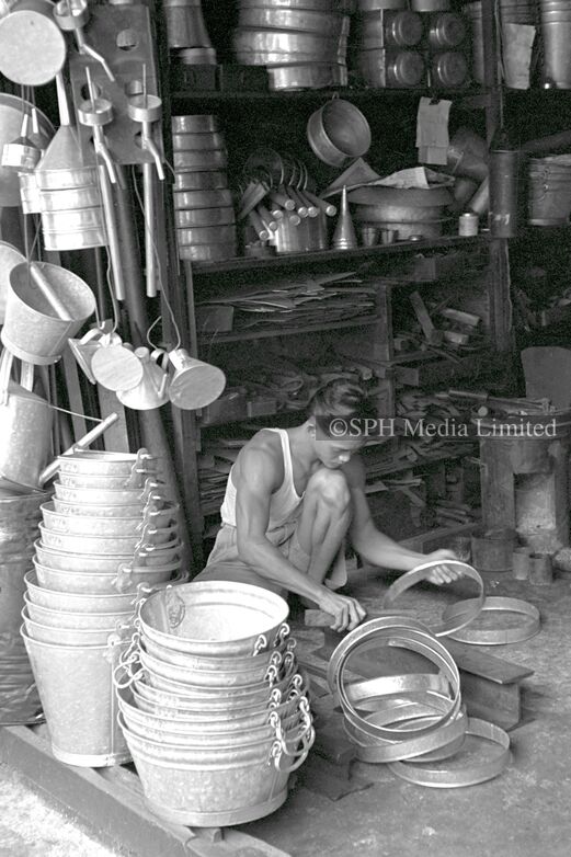 A Tinsmith Shop on Temple Street 1953-My Sg Memories
