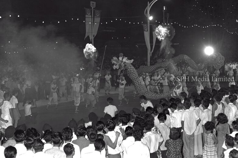 Dragon Dance at National Day Parade 1963-My Sg Memories