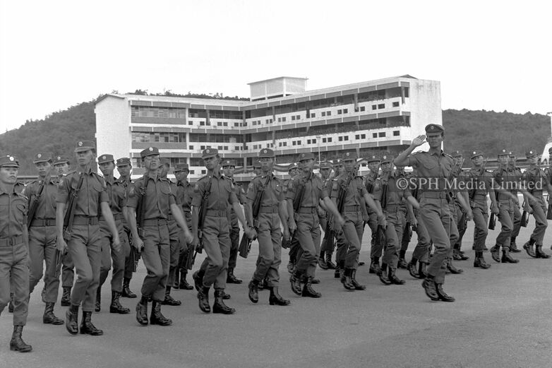 First Passing-out Parade with Female Cadets 1969-My Sg Memories