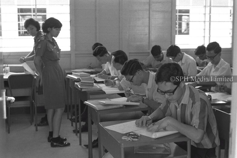 Students Registering for National Service 1967-My Sg Memories