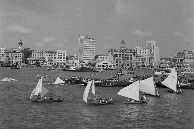 New Year Sea Sport off Clifford Pier 1961