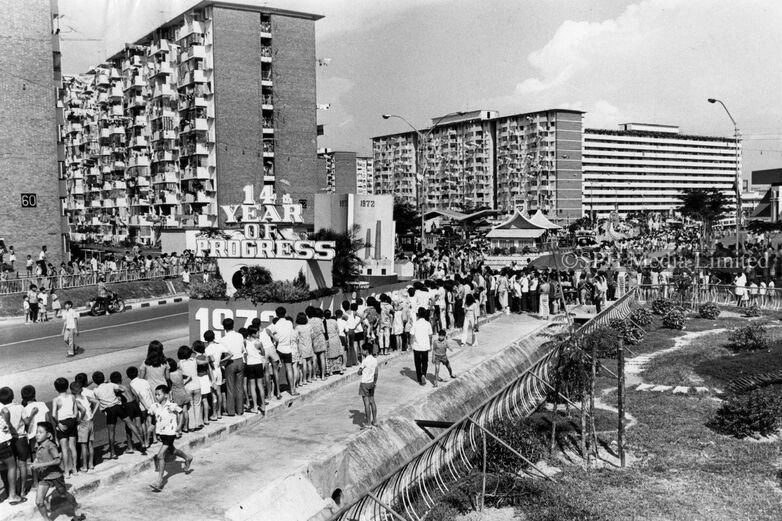 National Day Procession at Toa Payoh 1972-My Sg Memories