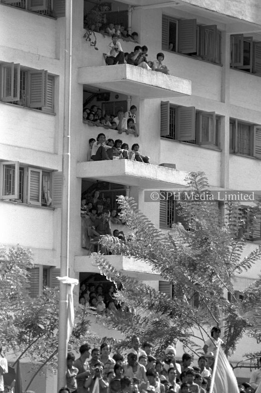 Audience Watching Chingay Parade 1978-My Sg Memories