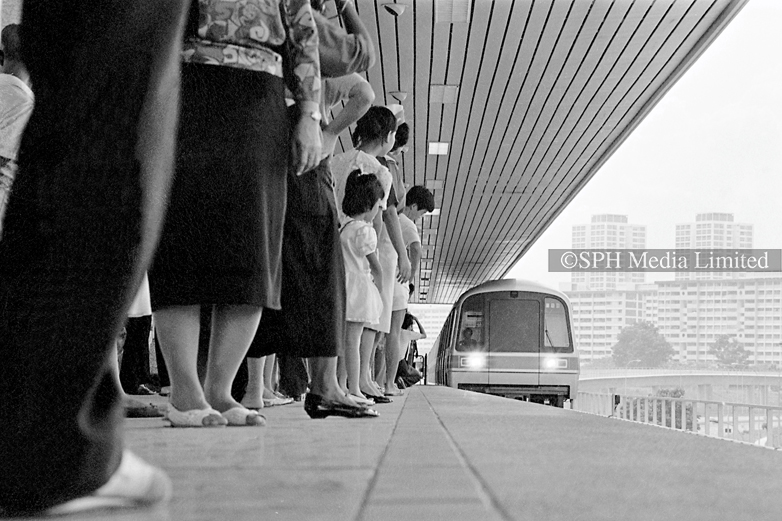 Opening Day at Yio Chu Kang MRT Station 1987-My Sg Memories