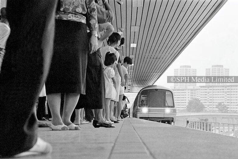 Opening Day at Yio Chu Kang MRT Station 1987-My Sg Memories