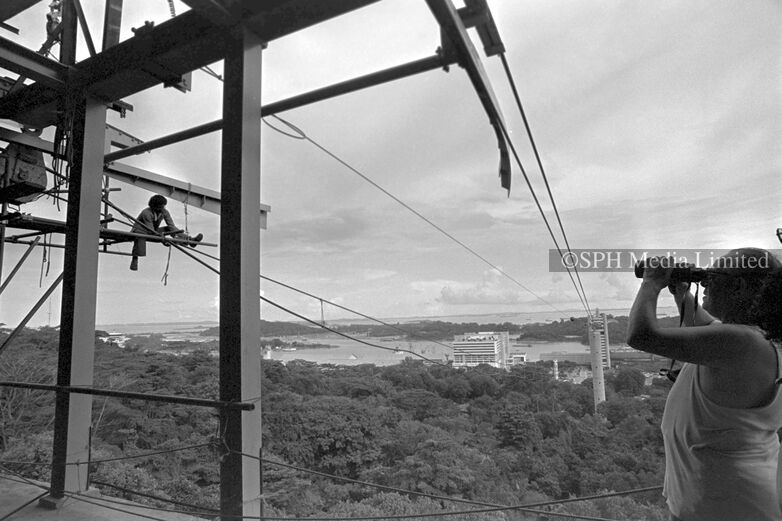 Upgrading Work of Cable Car Station at Mount Faber 1983-My Sg Memories