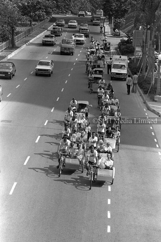 Nostalgic Trishaw Ride for the Senior Citizens 1982-My Sg Memories