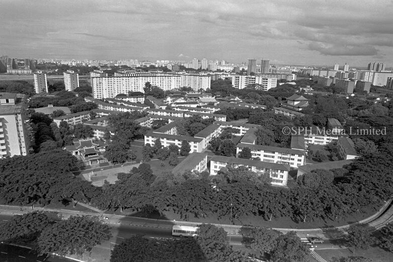 An Aerial View of SIT Flats at Temple Ave 1983-My Sg Memories
