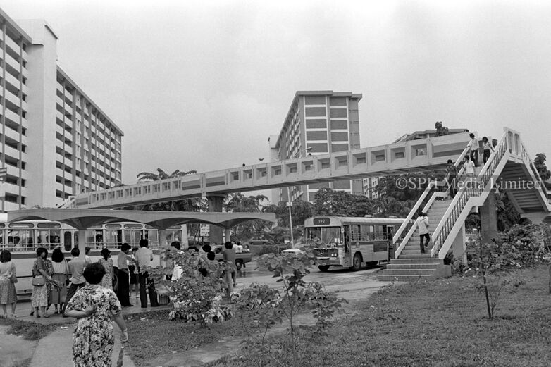 First Overhead Bridge at Upper Ayer Rajah Road 1979-My Sg Memories