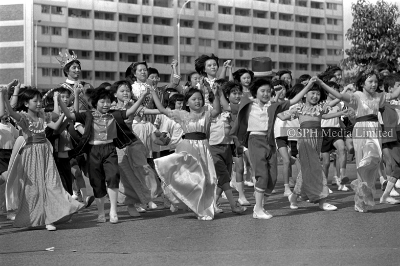 Children Performing at Chingay Parade 1980-My Sg Memories