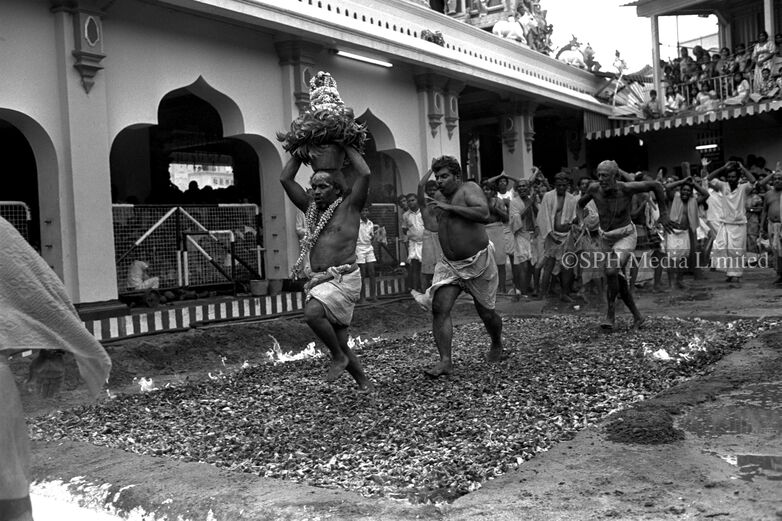 Firewalking Ceremony at Sri Mariamman Temple 1978