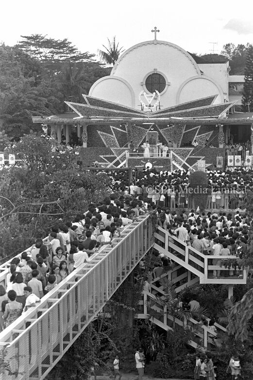 Celebration at Novena Church 1981-My Sg Memories