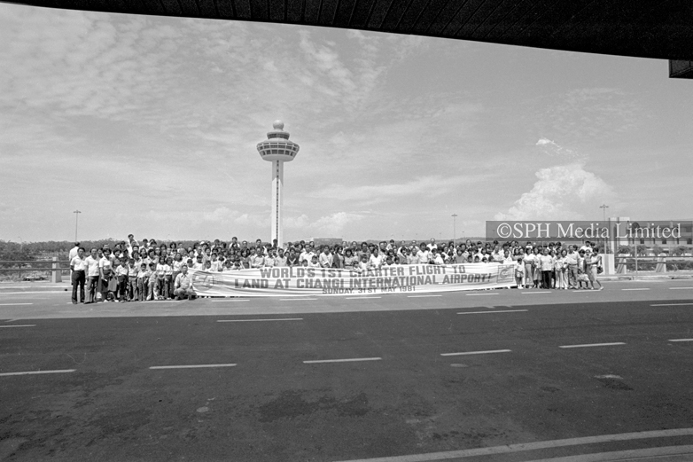 First SIA Chartered Flight at Changi Airport 1981-My Sg Memories