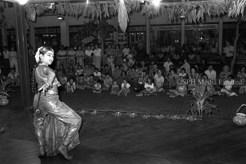 Indian Dance at Singapore Handicraft Centre 1978