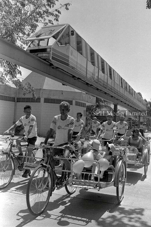 Sunny and Breezy Trishaw Ride in Sentosa 1983-My Sg Memories