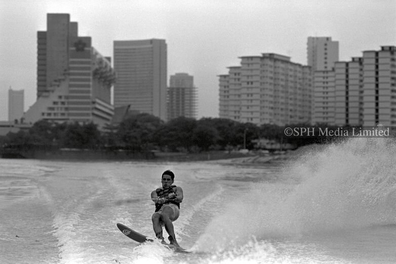Water Skiing at the Rejuvenated Kallang Basin 1987