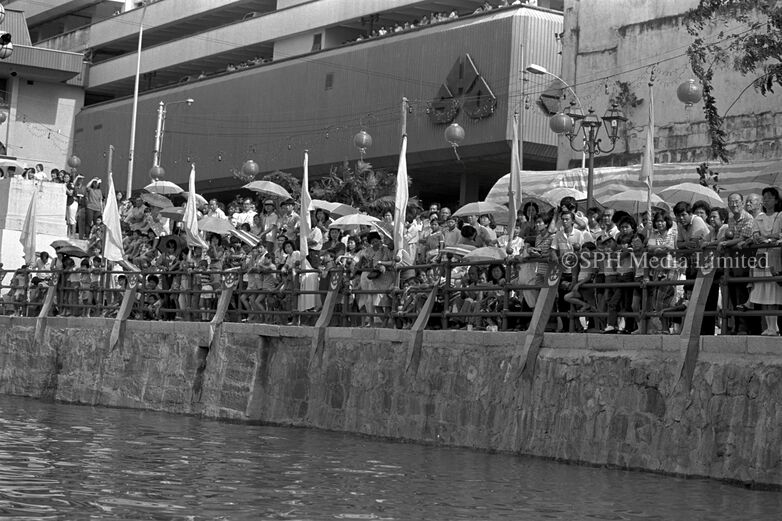 Awaiting the Start of the First River Carnival 1986