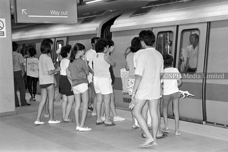 Opening Day at Ang Mo Kio MRT Station 1987-My Sg Memories