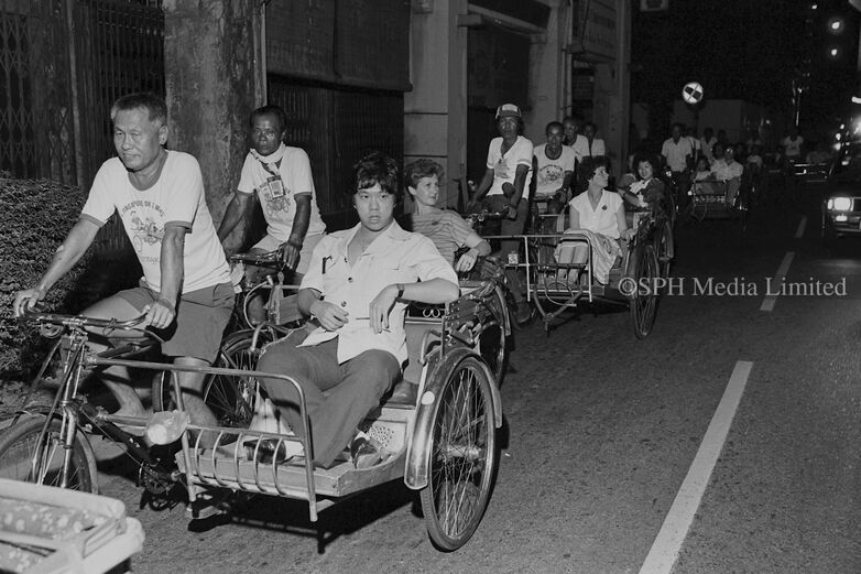 Trishaw Ride Linking People with Culture 1982-My Sg Memories