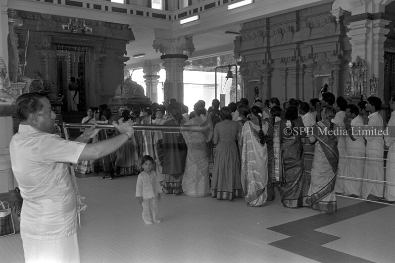 Temple Musician Playing the Nadaswaram 1985